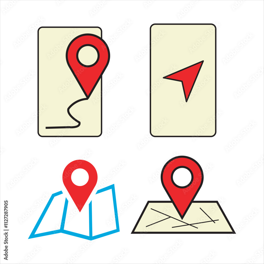 Location Icon PNG, Vector File Stock Vector | Adobe Stock