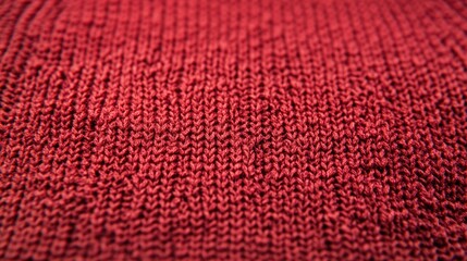 Poster - Red fabric texture close up showcasing the soft textile material with a subtle wavy structure suitable for fashion and design backgrounds.