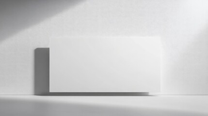 Poster - Empty billboard for advertisement display against a minimalist white background for marketing and promotional purposes