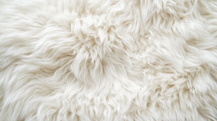 Aufkleber - Soft fluffy animal fur texture on a white background for textile or design concepts in fashion and home decor industries