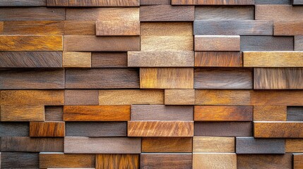 Aufkleber - Wooden plank wall texture featuring a rich variety of brown tones and patterns ideal for rustic and interior design backgrounds.