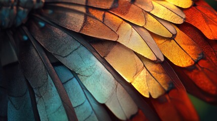 Aufkleber - Colorful butterfly wing textures showcasing intricate patterns and vibrant hues for artistic and nature-themed designs.