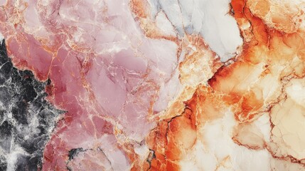Poster - Multicolored marble texture background for exclusive packaging design Vintage style fluid art wrapping paper luxury product presentation