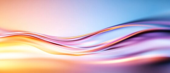 Poster - Abstract colorful waves creating a smooth, dynamic visual effect.