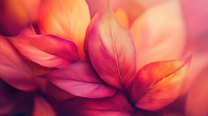 Poster - Vibrant autumn leaves showcasing rich colors and textures for a cozy seasonal aesthetic in nature photography