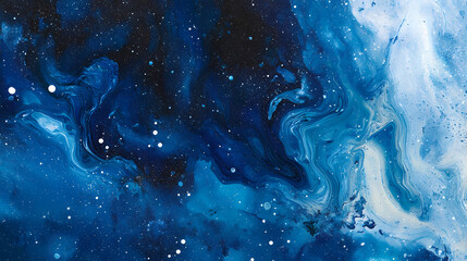 abstract blue galaxy design. etherea. illustration