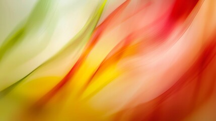 Poster - Colorful abstract background with flowing red, yellow and green hues creating a vibrant and dynamic visual experience, perfect for various design projects