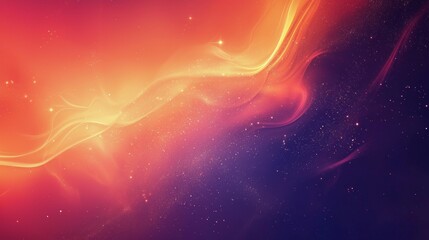 Poster - Golden streams of energy flow gracefully through a vibrant cosmic background, creating a mesmerizing spectacle of color and light, perfect for any project needing a touch of cosmic wonder