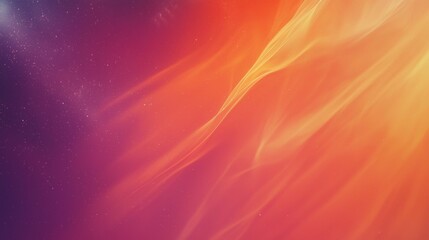 Poster - Abstract orange and purple background blending together, creating a soft gradient effect with subtle light rays and a touch of cosmic dust, perfect for digital art projects