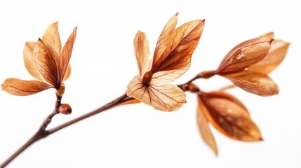 Poster - Maple seeds beautifully arranged on a white background showcasing their intricate details and natural textures.