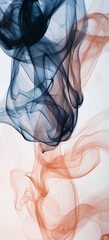 Poster - Colorful smoke creating a beautiful abstract background with a dynamic wavy pattern, perfect for any project needing an artistic and ethereal touch