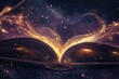 © SKIMP Art - An open book with pages turning into swirling magic dust, representing the power of storytelling and imagination The background is dark purple to contrast with light gold accents Generative AI