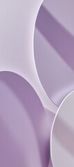 Poster - Modern abstract composition showcasing overlapping circles in varying shades of purple, creating a visually appealing interplay of light and shadow with a textured background