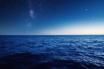 Wall Mural - the ocean is calm and the sky is clear
