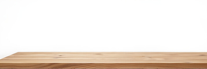 Poster - The real wood table top texture is ideal for creating product displays and design visuals with a clean white background._00002_