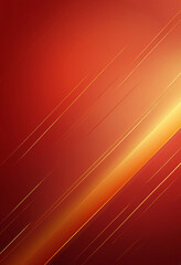 Wall Mural - red background with yellow lines and free space