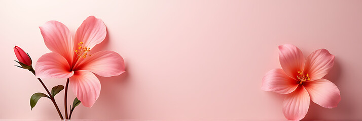 Poster - A flower can be used as a simple yet effective element in a background decoration design with a solid base._00003_