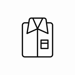 shirt folded icon sign vector