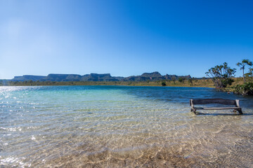 Wall Mural - View of Lagoa da Serra (Serra Lagoon) at Serras Gerais - Rio da Conceição, Brazil