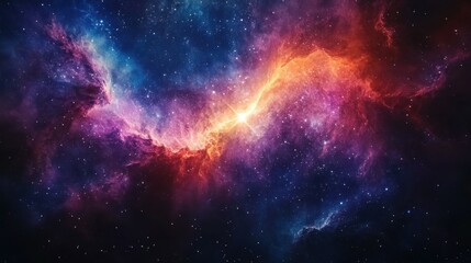 Wall Mural - Colorful space galaxy cloud nebula. Stary night cosmos. Universe science astronomy. Supernova background wallpaper