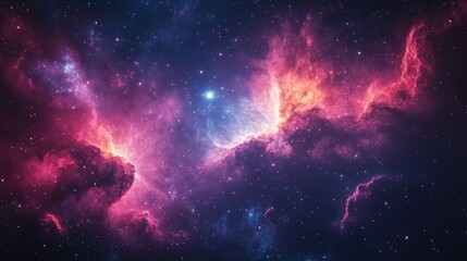 Wall Mural - Colorful space galaxy cloud nebula. Stary night cosmos. Universe science astronomy. Supernova background wallpaper