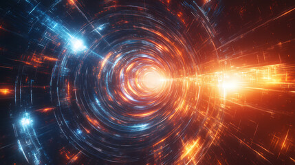 Wall Mural - vibrant colorful abstract galaxy