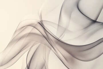 Poster - Elegant smoke swirls captured in subtle monochrome tones for a striking visual experience