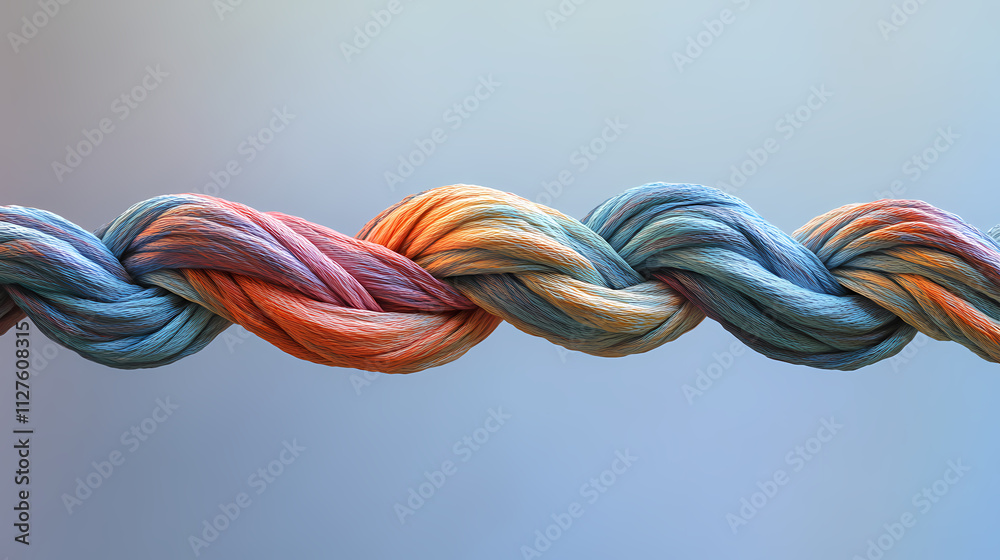 A photo image of twisted fibers drawn together in a mystifying dance ...