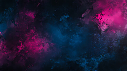 Wall Mural - dark grainy gradient background blue magenta pink purple black colors banner poster cover abstract d