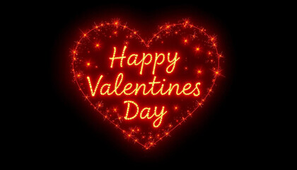 Poster - A heart-shaped graphic design with the words Happy Valentines Day inscribed within it.  Valentine's Day, Happy Valentine's Day, Greeting Cards for Valentine's Day, and Happy Valentine's Day Images.
