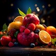 © Samia - Delicious apples and oranges with burst of freshness