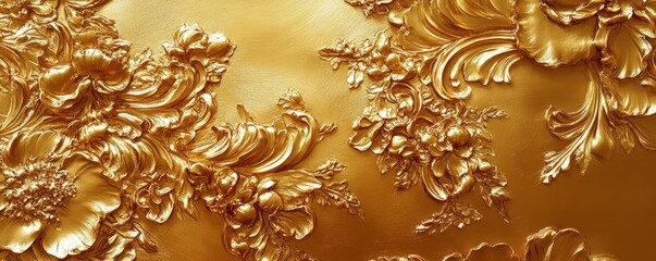 Poster - Opulent gold texture, beautifully radiant and luxurious.