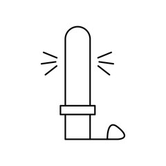 Wall Mural - light stick icon line art vector