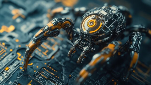 Futuristic Robotic Spider