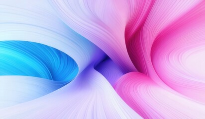 Poster - a close up of a pink and blue abstract background with a spiral design