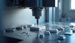 © Maryna - Advanced injection molding machine produces precise plastic components. High-tech machinery ensures precision in manufacturing. Modern equipment for producing plastic parts. Factory interior with