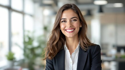 Poster - Confident professional radiating warmth and positivity.
