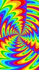Fototapete - A Stunning and Colorful Spiral Swirl Graphic Design That Captivates the Eye Instantly