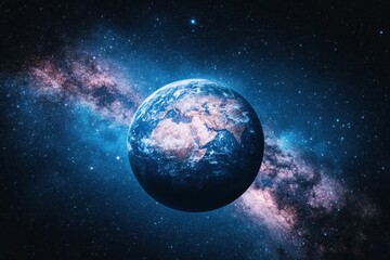 Wall Mural - Earth from Space, Milky Way Galaxy