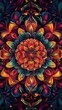 © Hungarian - Vivid Mandala Abstract Floral Design Artwork