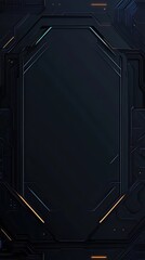 Poster - Abstract Dark Tech Panel Futuristic Design