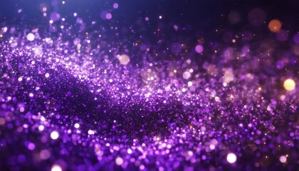 Poster - Stunning Abstract Purple Sparkle Particles Background - A Captivating Visual Experience for Creative Projects, Web Design, and Digital Art, Perfect for Adding a Touch of Elegance and Mystery