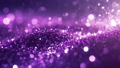Poster - Stunning Abstract Purple Sparkle Particles Background - A Mesmerizing Visual Experience with Glimmering Lights and Vibrant Hues for Creative Projects and Design Inspiration