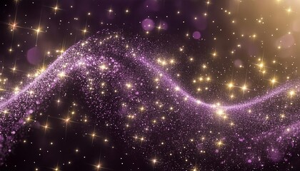 Poster - Stunning Abstract Purple Sparkle Particles Background - A Vibrant and Enchanting Design Perfect for Digital Art, Websites, and Creative Projects Featuring a Dreamy Aesthetic and Mesmerizing