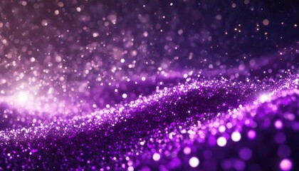 Poster - stunning abstract purple sparkle particles background â€“ a mesmerizing visual experience with glitt