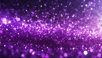 Poster - Abstract Purple Sparkle Particles Background - A mesmerizing blend of vibrant purple hues and sparkling particles, perfect for creating an enchanting atmosphere in digital designs or