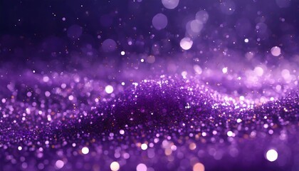 Poster - Stunning Abstract Purple Sparkle Particles Background - A Mesmerizing Visual Experience for Creative Projects, Ideal for Digital Art, Website Design, and Social Media Graphics