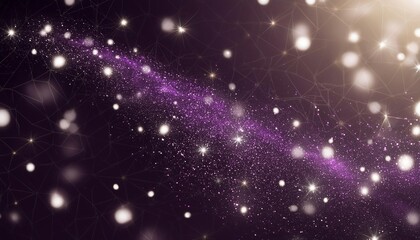 Poster - Stunning Abstract Purple Sparkle Particles Background - A Beautifully Crafted Visual Perfect for Creative Projects, Websites, and Digital Art, Bringing Elegance and Depth to Your Designs