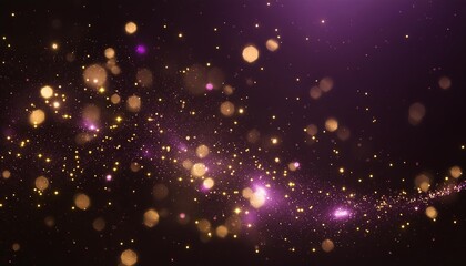Poster - Stunning Abstract Purple Sparkle Particles Background - A Mesmerizing Display of Vibrant Colors and Glimmering Lights, Perfect for Creative Projects, Digital Art, and Graphic Design Needs