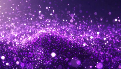 Poster - Abstract Purple Sparkle Particles Background - A Stunning Visual of Ethereal Beauty and Dynamic Energy, Perfect for Use in Digital Designs, Websites, Presentations, and Artistic Projects